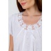 Сорочка женская "Даша" батист, гипюр (цвет белый)