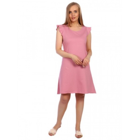 Сорочка женская "М653" кулирка (цвет розовый)