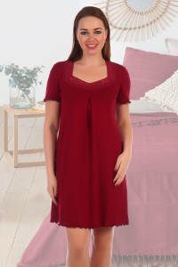 Сорочка женская "4151" вискоза (цвет бордовый)