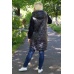 Куртка женская "22117" капитоний, футер трехнитка (цвет темно-синий)
