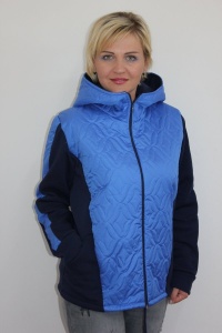 Куртка женская "К478.4" ультрастеп, футер трехнитка с начесом (цвет синий)