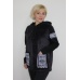 Куртка женская "К1177.1" велсофт, футер (цвет черный)