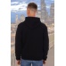 Толстовка мужская "5912" футер с начесом (цвет черный)