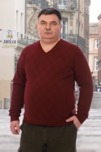 Джемпер мужской "Даррен" селаник (цвет бордовый)