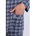 Пижама мужская "1280" кулирка (клетка, цвет серый)