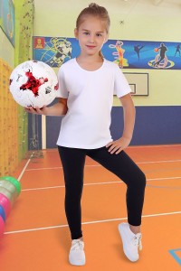 Футболка детская "Вымпел" кулирка (цвет белый)