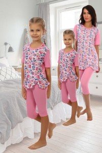 Пижама детская "Терция" кулирка (цвет розовый)