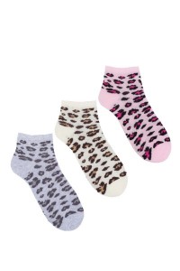 Носки детские "Леопард" хлопок (цвет в ассортименте, 3 пары)