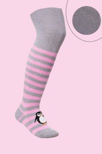 Колготки детские "Пингвин" плюш (цвет розовый)