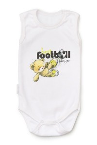Боди-майка детское "Футболист" 20091 интерлок пенье (цвет белый)