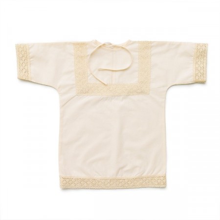 Рубашка крестильная "06005" поплин (цвет кремовый)