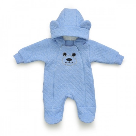 Комбинезон "Снежок" 10312 капитоний меланж (цвет голубой меланж)