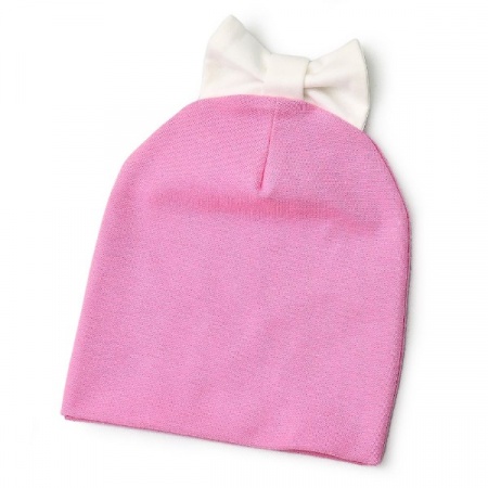 Шапка детская "Амелька" 20130 интерлок пенье (цвет розовый, кремовый)