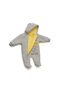 Комбинезон детский "Жирафчик" 05133 капитоний (цвет серый меланж, желтый)