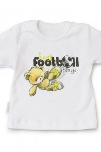 Футболка детская "Футболист" 20092 интерлок пенье (цвет белый)