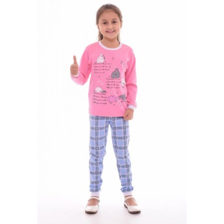 Пижама подростковая "12-028а" интерлок пенье (цвет розовый)