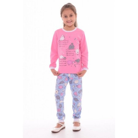 Пижама подростковая "12-029а" интерлок пенье (цвет розовый)