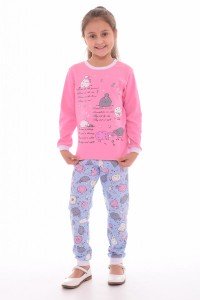 Пижама подростковая "12-029а" интерлок пенье (цвет розовый)