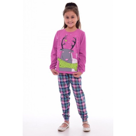 Пижама подростковая "12-065" кулирка (цвет розовый)