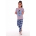 Пижама подростковая "12-068" кулирка (цвет серый)