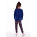 Пижама детская "7-229а" кулирка (цвет синий)