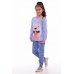 Пижама детская "7-247" кулирка (цвет голубой)