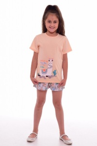 Пижама подростковая "12-042г" кулирка (цвет персиковый)