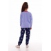 Пижама подростковая "12-052а" кулирка (цвет голубой)