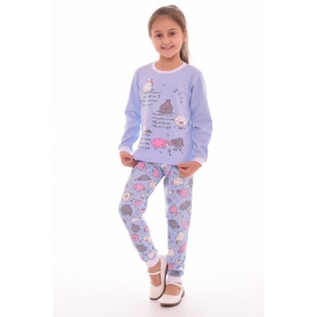 Пижама детская "7-173" интерлок пенье (цвет голубой)