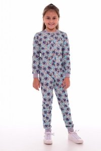 Пижама детская "7-222" кулирка (цвет голубой)