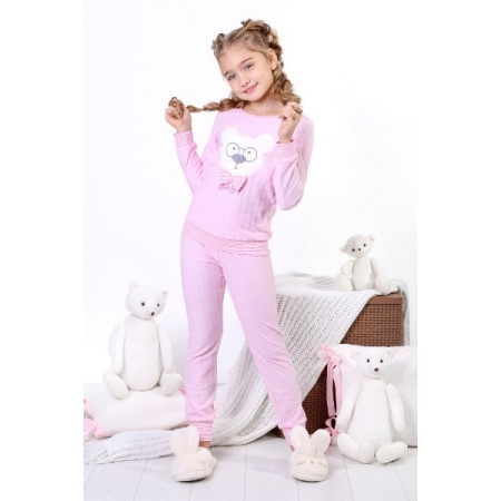 Пижама детская "Бэби-2" махра (цвет розовый)