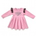 Платье детское "Beautiful" 10022 футер двухнитка петля (цвет розовый)