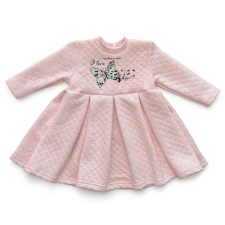 Платье детское "Beauty" 10024 капитоний (цвет розовый меланж)
