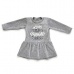 Платье детское "Laura" 10021 велюр (цвет серый меланж)