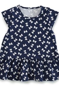 Платье детское "Кошечка" 10014 кулирка меланж (цвет темно-синий)