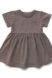 Платье детское "Ваниль" 10003 кулирка меланж (цвет бежевый)