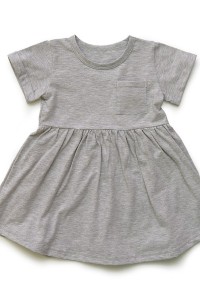 Платье детское "Ваниль" 10003 кулирка меланж (цвет серый)