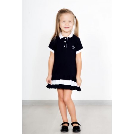 Платье детское "Пальма" лакост (цвет черный)