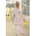 Платье детское "4622" футер двухнитка пенье с лайкрой (цвет меланж)