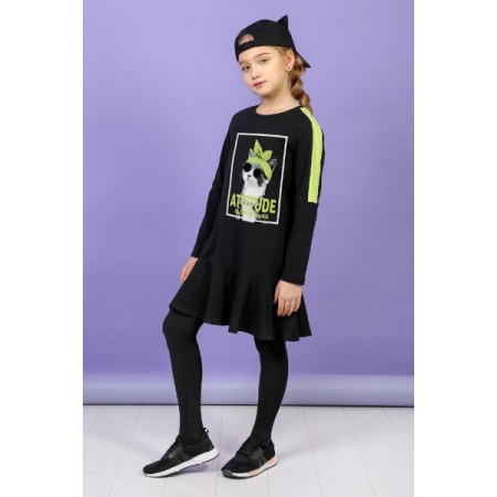 Платье детское "Лайт-3" кулирка с лайкрой (цвет черный)