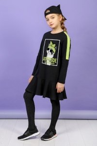 Платье детское "Лайт-3" кулирка с лайкрой (цвет черный)