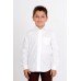 Рубашка для мальчика "Герман школьная" перкаль (цвет белый)