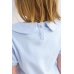 Блузка детская "97-55" кулирка (цвет голубой)