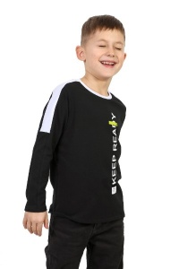 Джемпер детский "Лайт-2" кулирка с лайкрой (цвет черный)