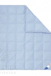 Одеяло "WHITE DOWN гусиный пух" тик (цвет голубой)