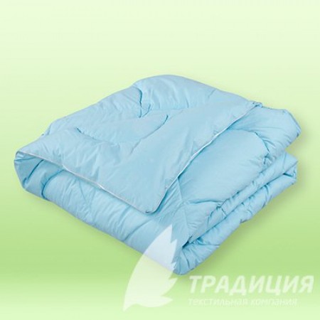 Одеяло "Лебяжий пух" тик (цвет голубой)