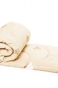Одеяло "Верблюжья шерсть облегченное" полиэстер (цвет бежевый)