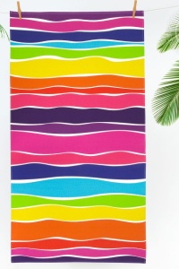 Полотенце пляжное "Спектр" вафельное полотно (цвет разноцветный)
