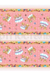 Полотенце кухонное "Сладкоежка" вафельное полотно (цвет розовый)