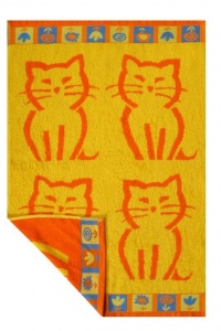 Полотенце "Kitti" махровое (цвет желтый)